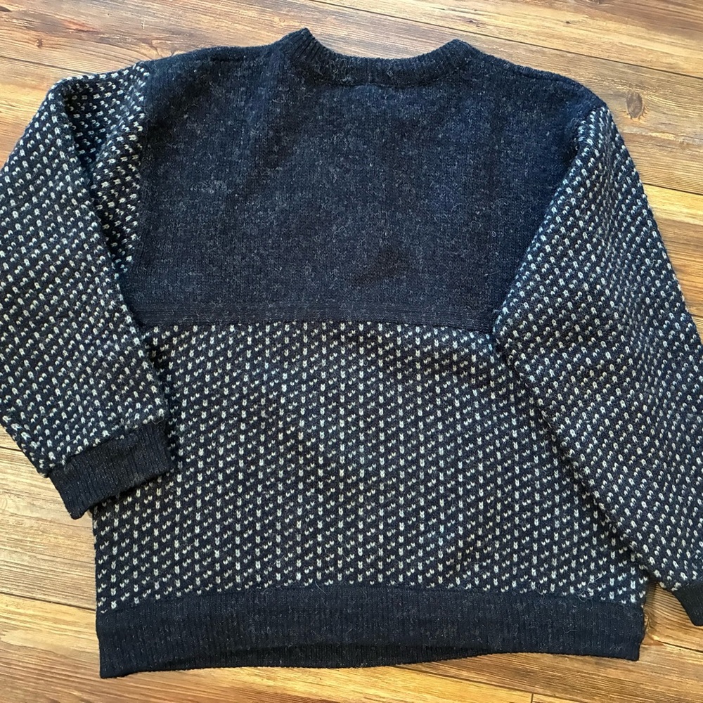 Vintage L.L.Bean Norway Wool Birdseye Nordic Fisherman Jumper Men’s Tall L - Picture 14 of 14